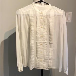 Frank and Oak Cream Blouse